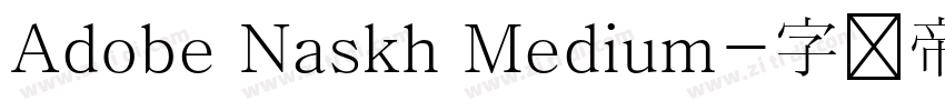 Adobe Naskh Medium字体转换